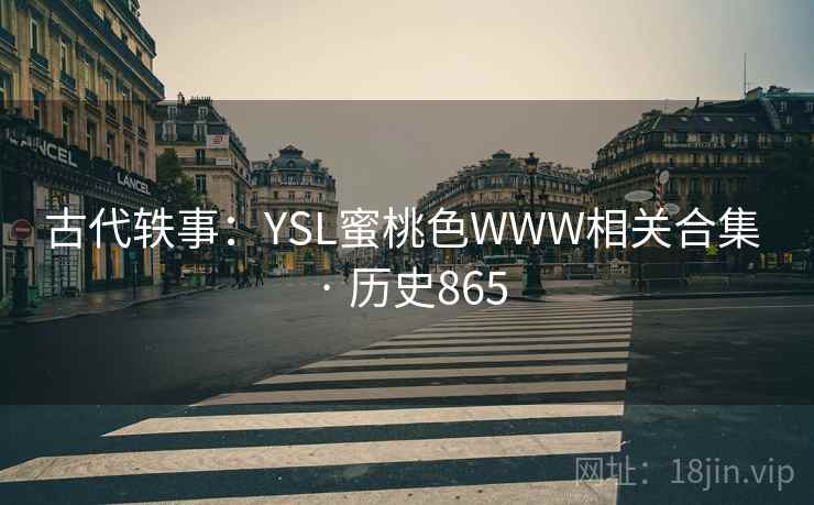古代轶事：YSL蜜桃色WWW相关合集 · 历史865